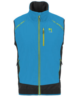 Pánská zimní vesta Karpos Alagna Plus Evo Vest Velikost: M / Barva: modrá/černá