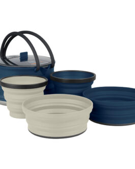 Sada nádobí Sea to Summit X-Set: 12 5pc Barva: šedá/modrá