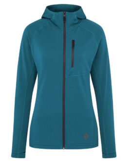 Dámská funkční mikina Black Diamond Coefficient Fleece Hoody Velikost: S / Barva: modrá