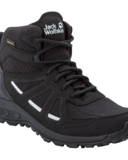 Dámské turistické boty Jack Wolfskin Woodland 2 Texapore Mid W Velikost bot (EU): 40,5 / Barva: černá