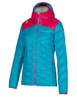 Dámská bunda La Sportiva Deimos Down Jkt W Velikost: M / Barva: modrá/růžová