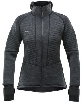 Dámská funkční mikina Devold Tinden Spacer Merino Jacket Women Velikost: M / Barva: šedá/černá