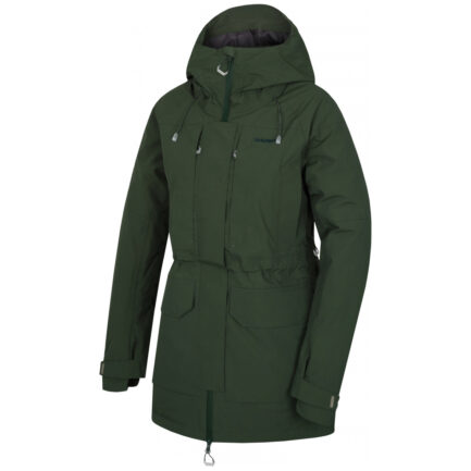 Dámský kabát Husky Nigalo L (2022) Velikost: S / Barva: zelená