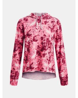 Dámská mikina Under Armour Rival Terry Print Hoodie Velikost: M / Barva: růžová
