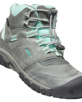 Dětské boty Keen Ridge Flex Mid Wp Youth Velikost bot (EU): 35 / Barva: světle šedá