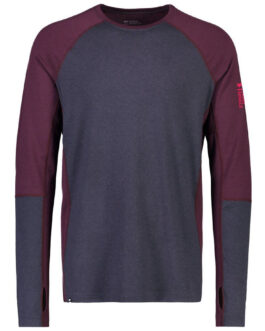 Pánské funkční triko Mons Royale Olympus Ls Velikost: M / Barva: černá/modrá