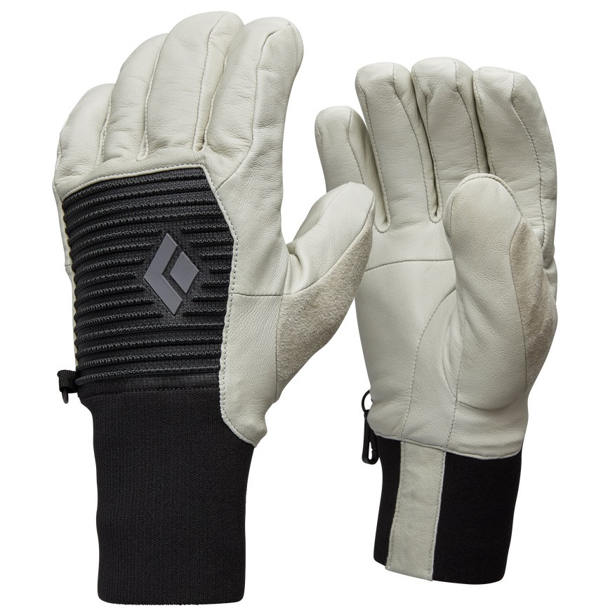 Lyžařské rukavice Black Diamond Session Knit Velikost rukavic: M / Barva: bílá/černá