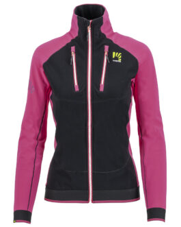 Dámská zimní bunda Karpos Alagna Evo W Jacket Velikost: L / Barva: černá/růžová
