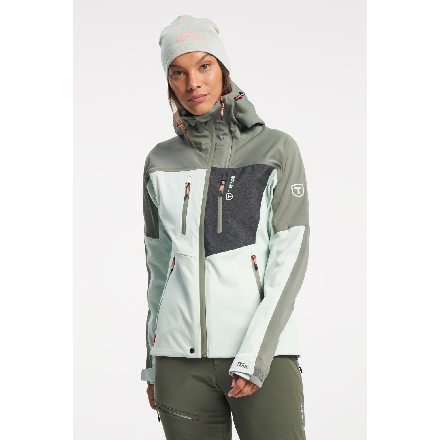 Dámská softshellová bunda Tenson Touring Softshell Velikost: M / Barva: světle zelená