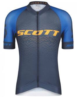 Pánský cyklistický dres Scott M’s RC Pro SS Velikost: XL / Barva: modrá/oranžová