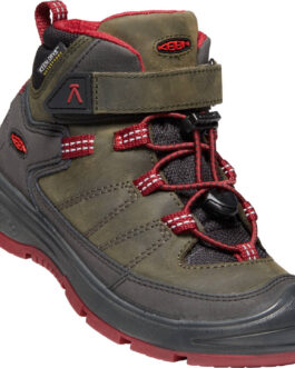 Dětské boty Keen Redwood MID WP Y Velikost bot (EU): 39 / Barva: červená/šedá