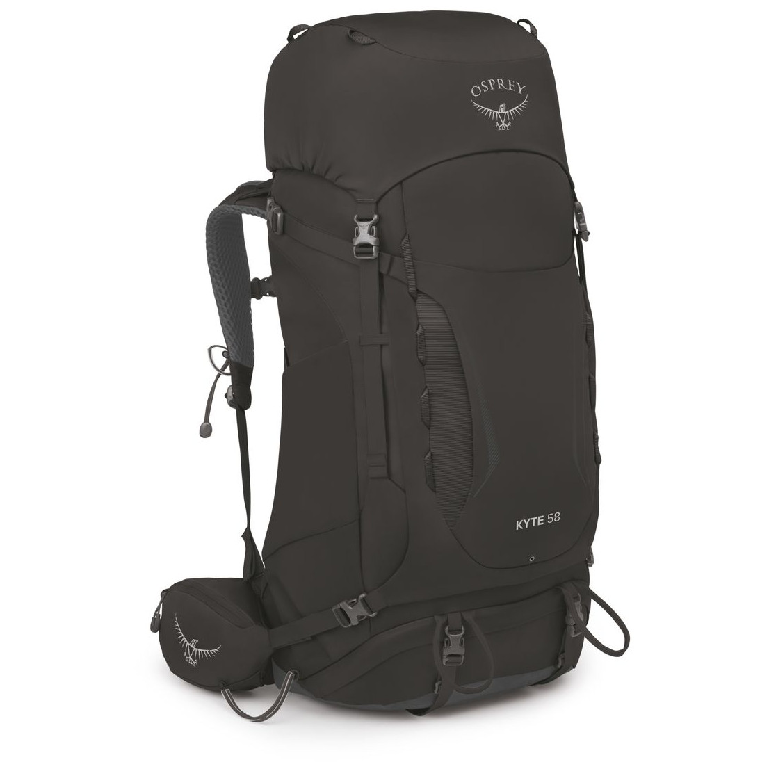 Dámský turistický batoh Osprey Kyte 58 Velikost zad batohu: M/L / Barva: černá