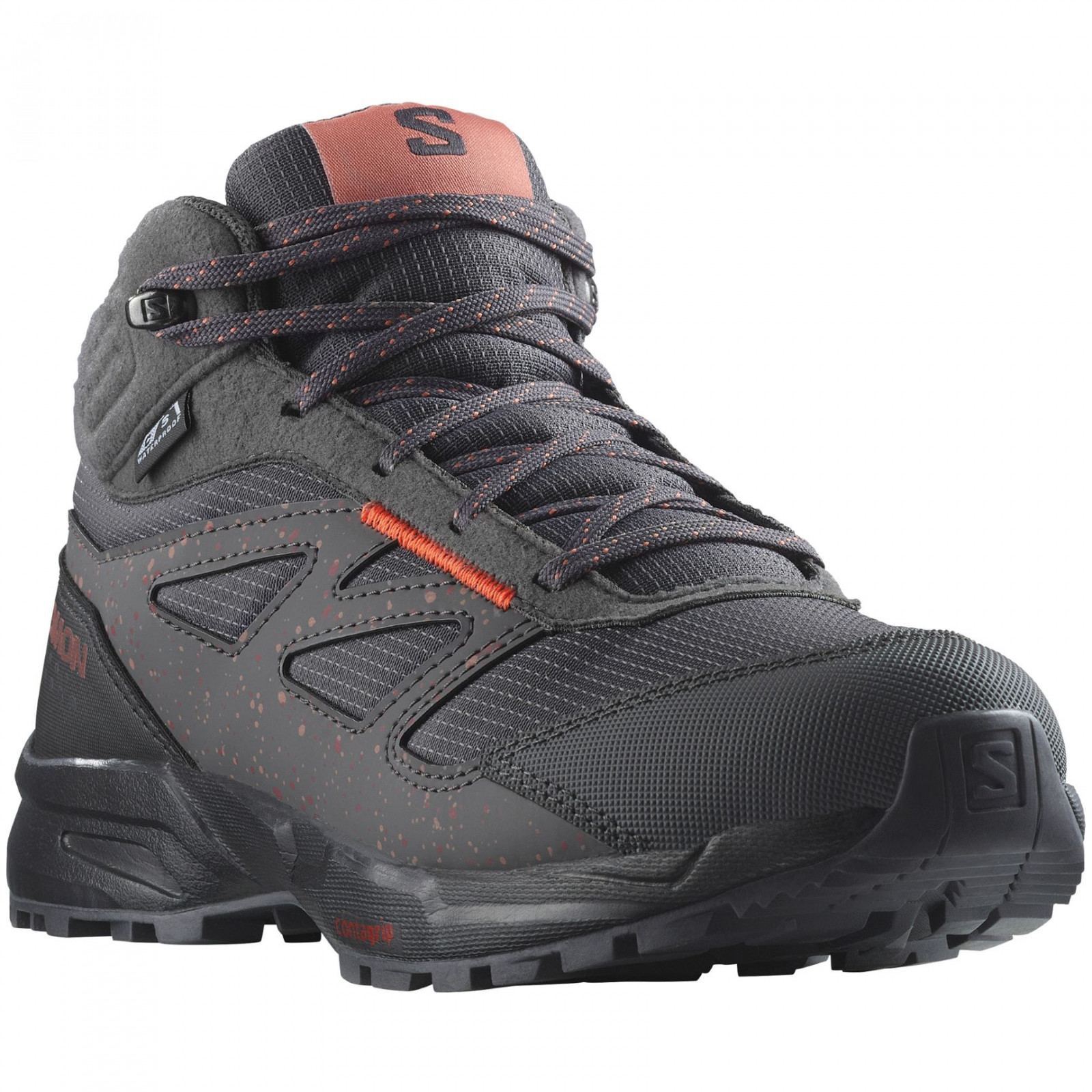 Dětské boty Salomon Outway Mid Climasalomon™ Waterproof Velikost bot (EU): 37 / Barva: šedá