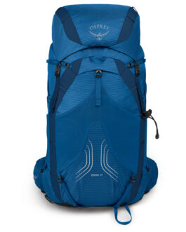 Turistický batoh Osprey Exos 48 Velikost zad batohu: S/M / Barva: modrá