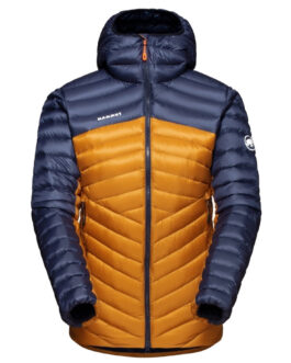 Dámská bunda Mammut Broad Peak IN Hooded Jacket W Velikost: L / Barva: hnědá/modrá