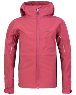 Dětská softshellová bunda Hannah Capra Jr Dětská velikost: 122-128 / Barva: růžová/modrá