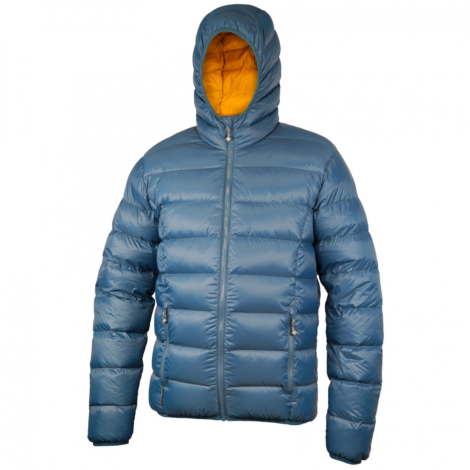 Pánská péřová bunda Warmpeace Vernon Velikost: XL / Barva: modrá/oranžová