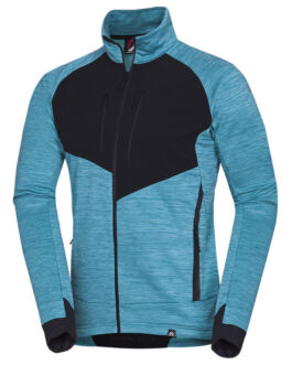 Pánská funkční mikina Northfinder Harlem Velikost: L / Barva: modrá/černá