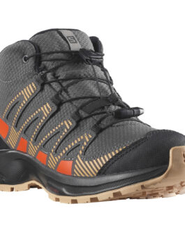 Dětské boty Salomon Xa Pro V8 Mid Climasalomon™ Waterproof Velikost bot (EU): 33 / Barva: šedá/oranžová