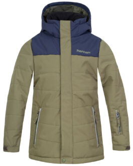 Dětská zimní bunda Hannah Kinam Jr II Dětská velikost: 146-152 / Barva: tmavě zelená