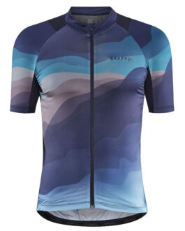 Pánský cyklistický dres Craft Adv Endur Graphic Velikost: XL / Barva: modrá/světle modrá