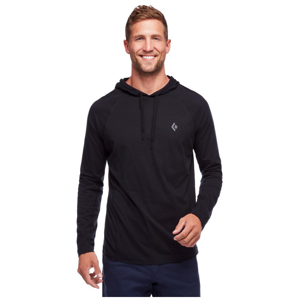 Pánská mikina Black Diamond Crag Hoody Velikost: L / Barva: černá