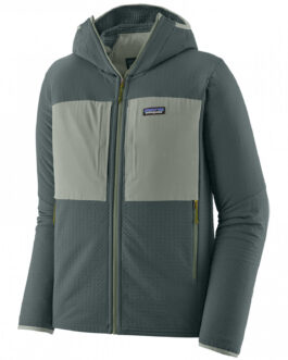 Pánská softshellová bunda Patagonia R2 TechFace Hoody Velikost: XL / Barva: zelená