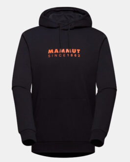 Pánská mikina Mammut Mammut ML Hoody Men Logo Velikost: XL / Barva: černá/oranžová
