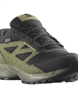 Dětské boty Salomon Outway Climasalomon™ Waterproof Velikost bot (EU): 35 / Barva: zelená/černá