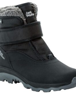 Dětské zimní boty Jack Wolfskin Vojo Shell Texapore Mid Vc K Velikost bot (EU): 38 / Barva: černá