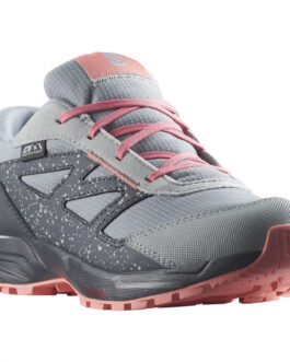 Dětské boty Salomon Outway Climasalomon™ Waterproof Velikost bot (EU): 35 / Barva: šedá