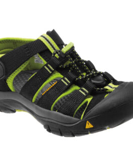 Dětské sandály Keen Newport H2 JR Dětské velikosti bot: 38 (6) / Barva: black/lime green