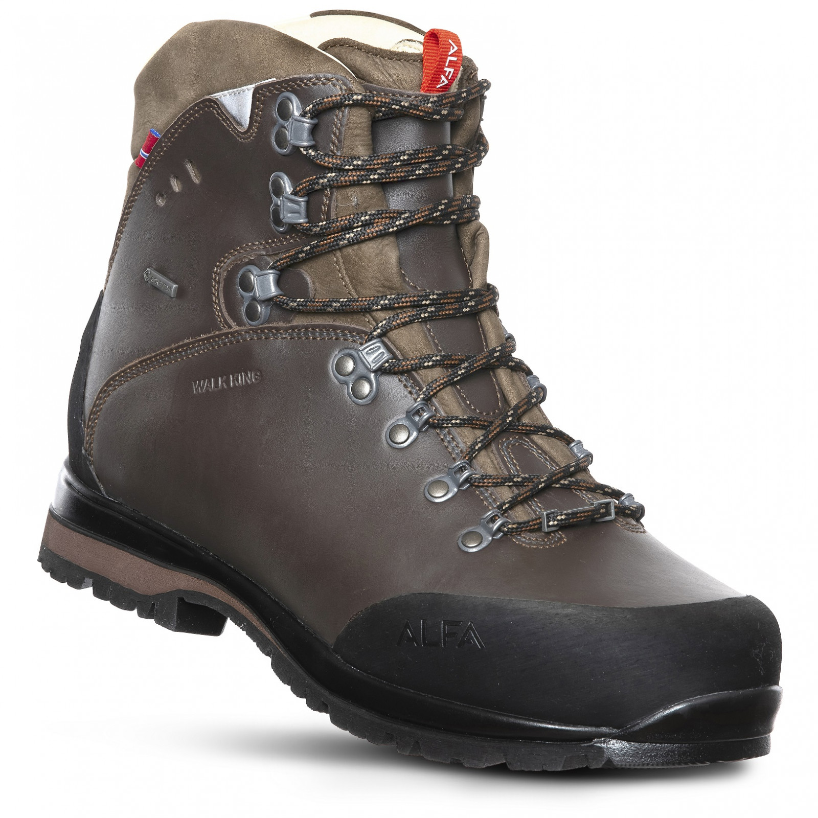 Pánské turistické boty Alfa Walk King Adv GTX Velikost bot (EU): 45 / Barva: hnědá