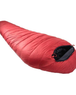 Péřový spacák Warmpeace Solitaire 1000 170 cm Zip: Levý / Barva: červená