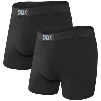 Boxerky Saxx Vibe Boxer Brief 2Pk Velikost: L / Barva: černá