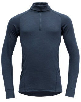 Pánský rolák Devold Duo Active Man Zip Neck Velikost: XL / Barva: tmavě modrá