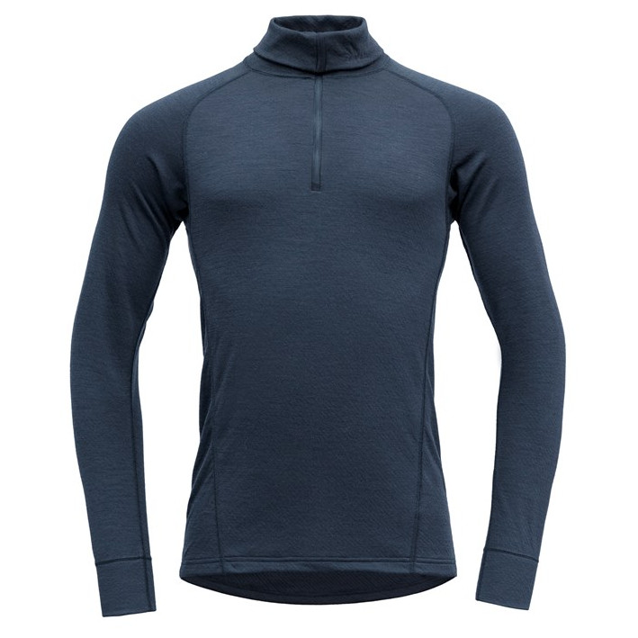 Pánský rolák Devold Duo Active Man Zip Neck Velikost: XL / Barva: tmavě modrá