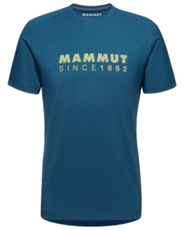 Pánské triko Mammut Trovat T-Shirt Men Logo Velikost: L / Barva: modrá