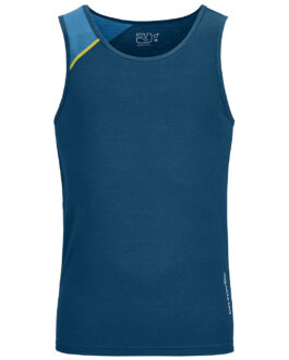Pánské funkční tílko Ortovox 150 Essential Top M Velikost: S / Barva: modrá