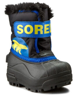 Dětské sněhule Sorel Snow Commander (2022) Dětské velikosti bot: 30 / Barva: modrá/žlutá