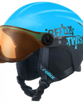 Dětská lyžařská přilba Relax Twister Visor Velikost helmy: 53-56 cm / Barva: modrá/černá