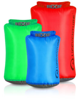 Lodní vak LifeVenture Ultralight Dry Bag Multipack (5L, 10L, 25L) Barva: mix1