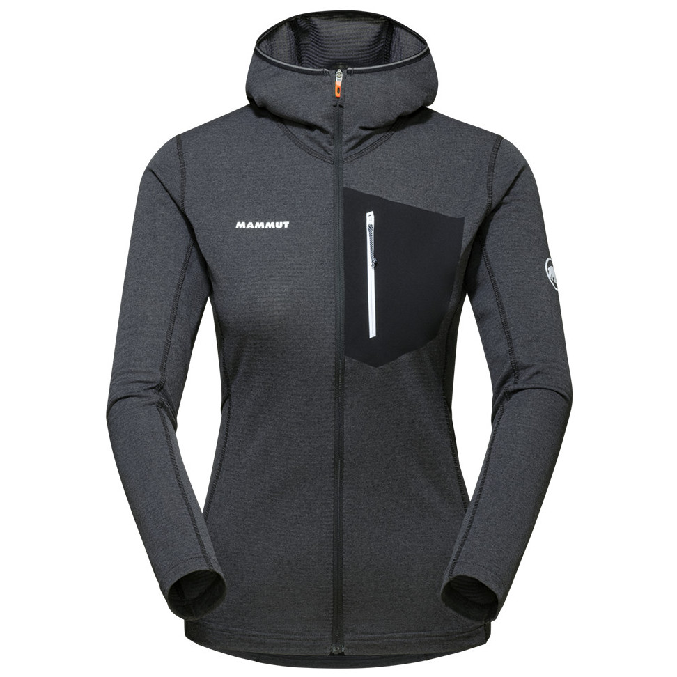 Dámská funkční mikina Mammut Aenergy Light ML Hooded Jacket Women Velikost: M / Barva: černá/šedá