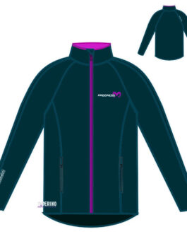 Dětská funkční mikina Progress Tispa Junior Merino Dětská velikost: 152 / Barva: modrá/fialová