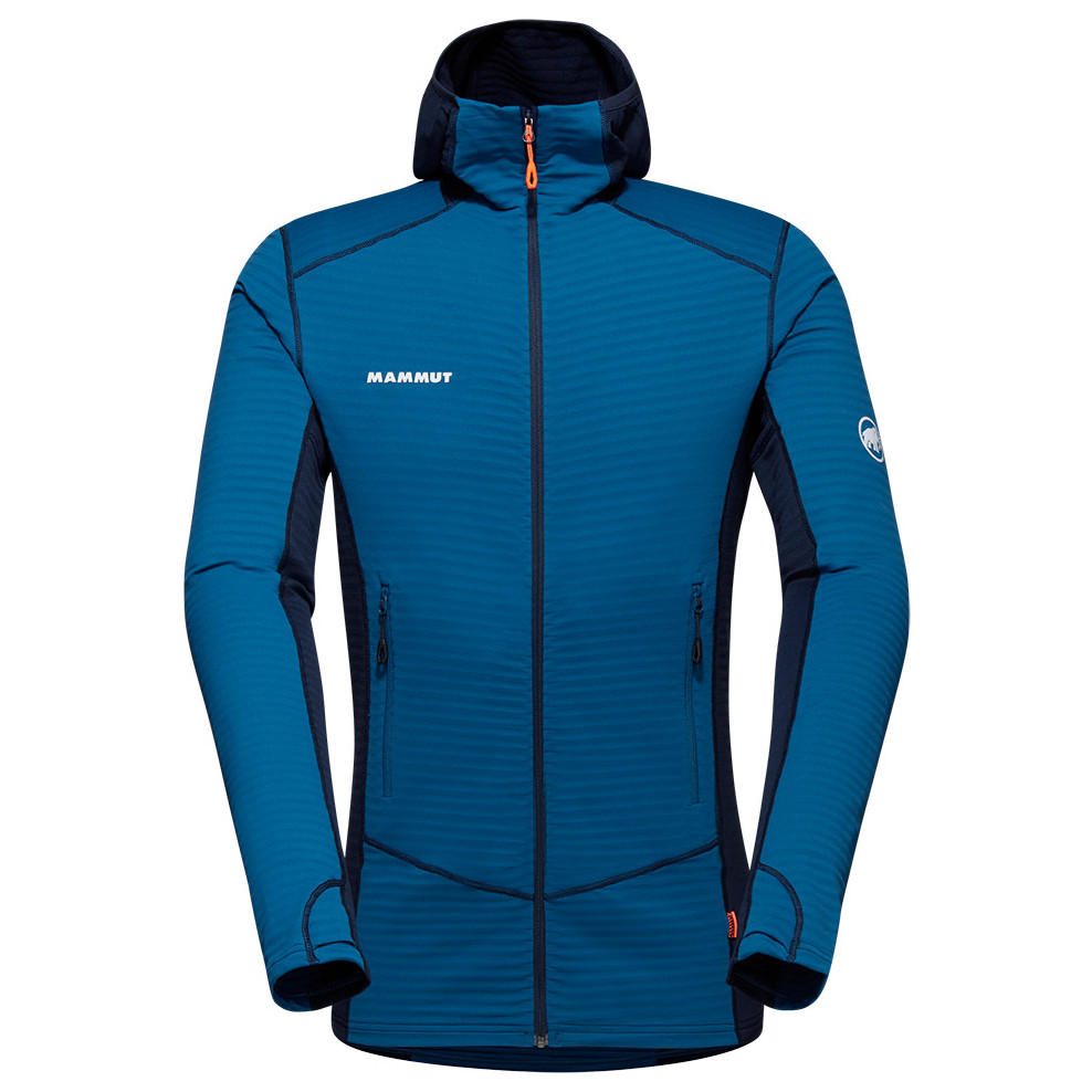 Pánská funkční mikina Mammut Taiss Light ML Hooded Jacket Men Velikost: XL / Barva: modrá/světle modrá