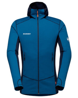 Pánská funkční mikina Mammut Taiss Light ML Hooded Jacket Men Velikost: M / Barva: modrá/světle modrá