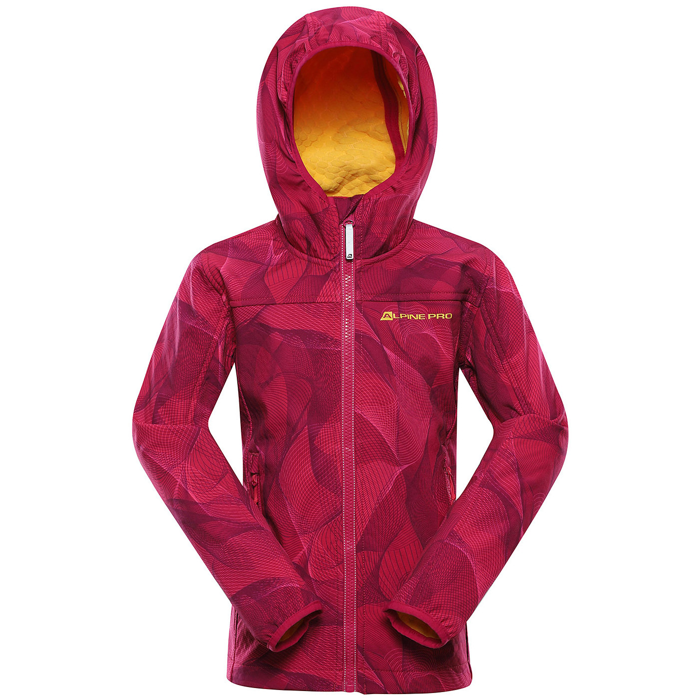 Dětská softshellová bunda Alpine Pro Hooro Dětská velikost: 104-110 / Barva: růžová