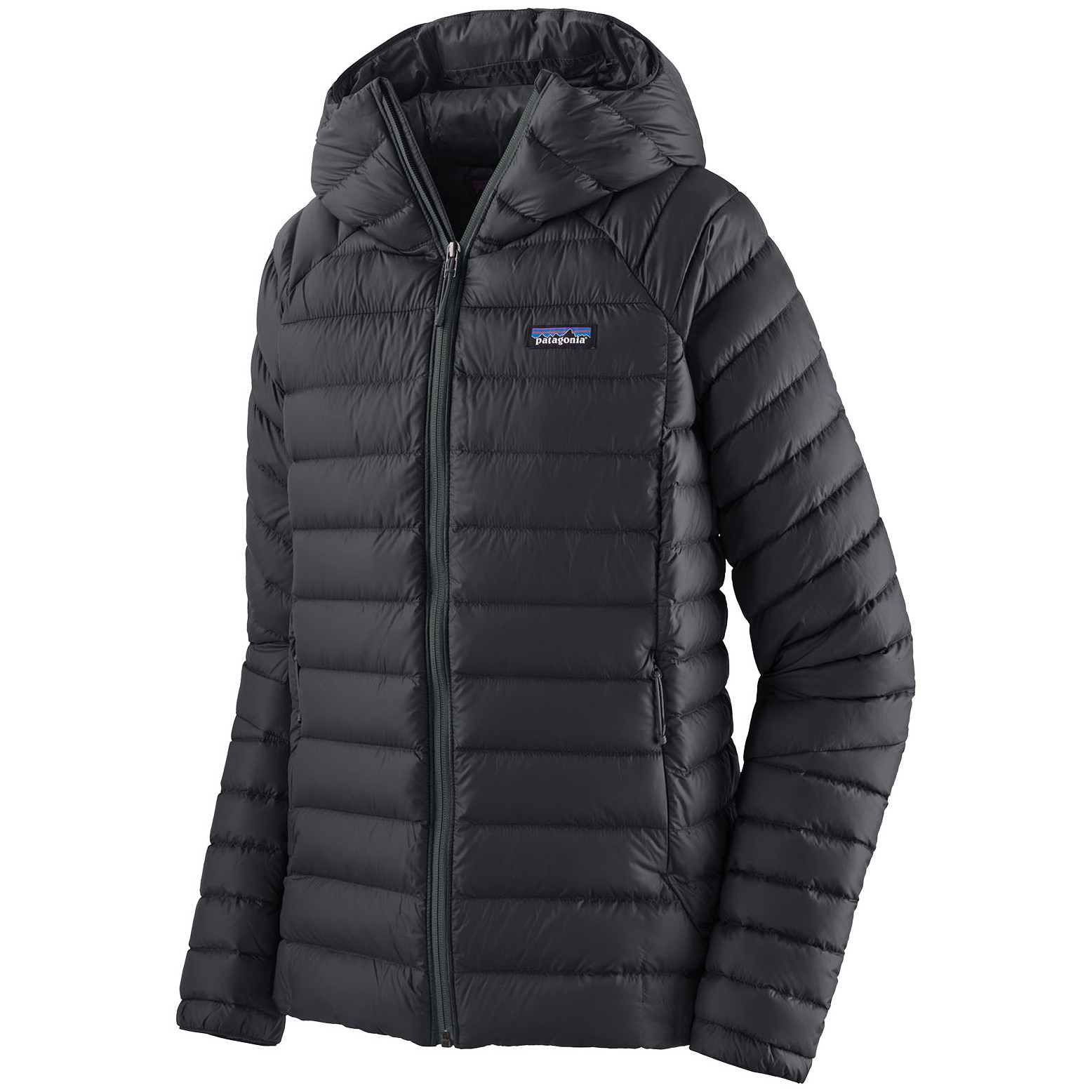 Dámská péřová bunda Patagonia Down Sweater Hoody Velikost: L / Barva: černá