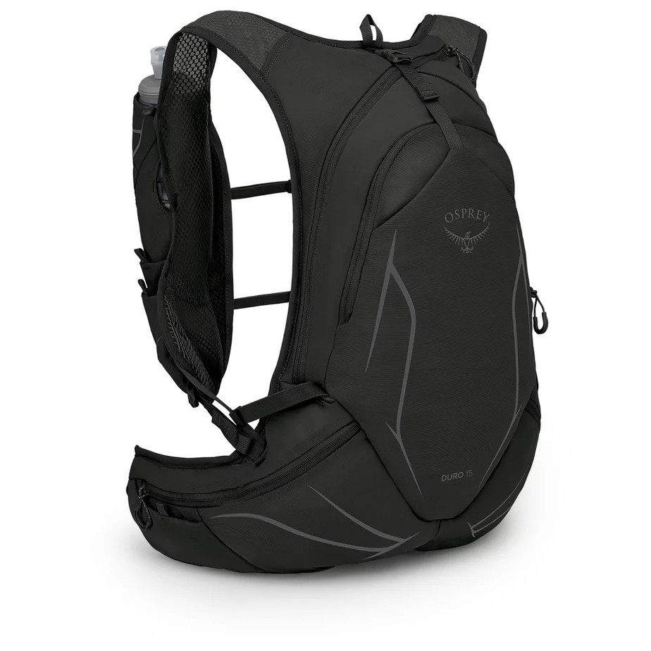 Běžecký batoh Osprey Duro 15 Velikost zad batohu: L/XL / Barva: šedá