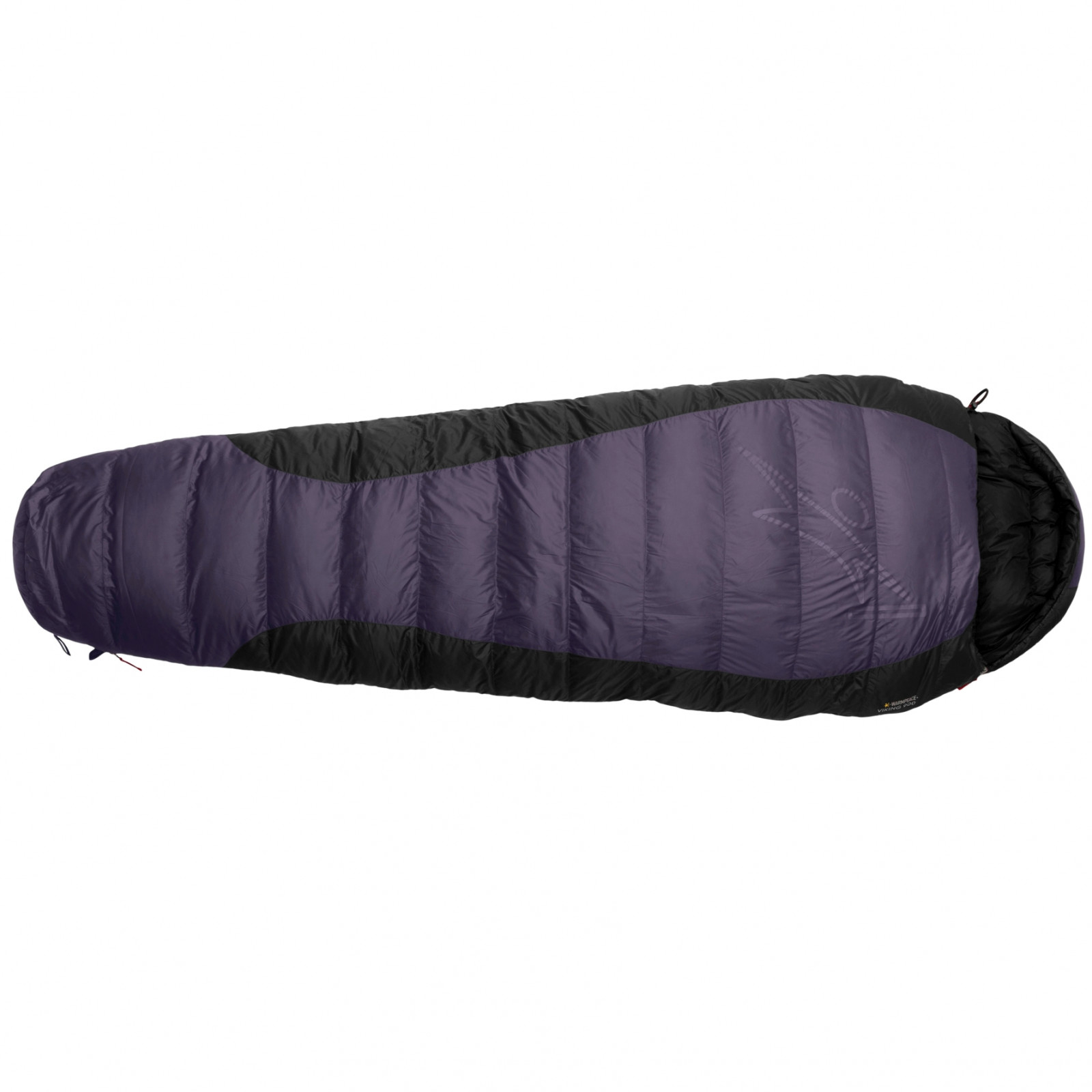 Péřový spacák Warmpeace Viking 900 195 cm wide Zip: Levý / Barva: šedá/černá